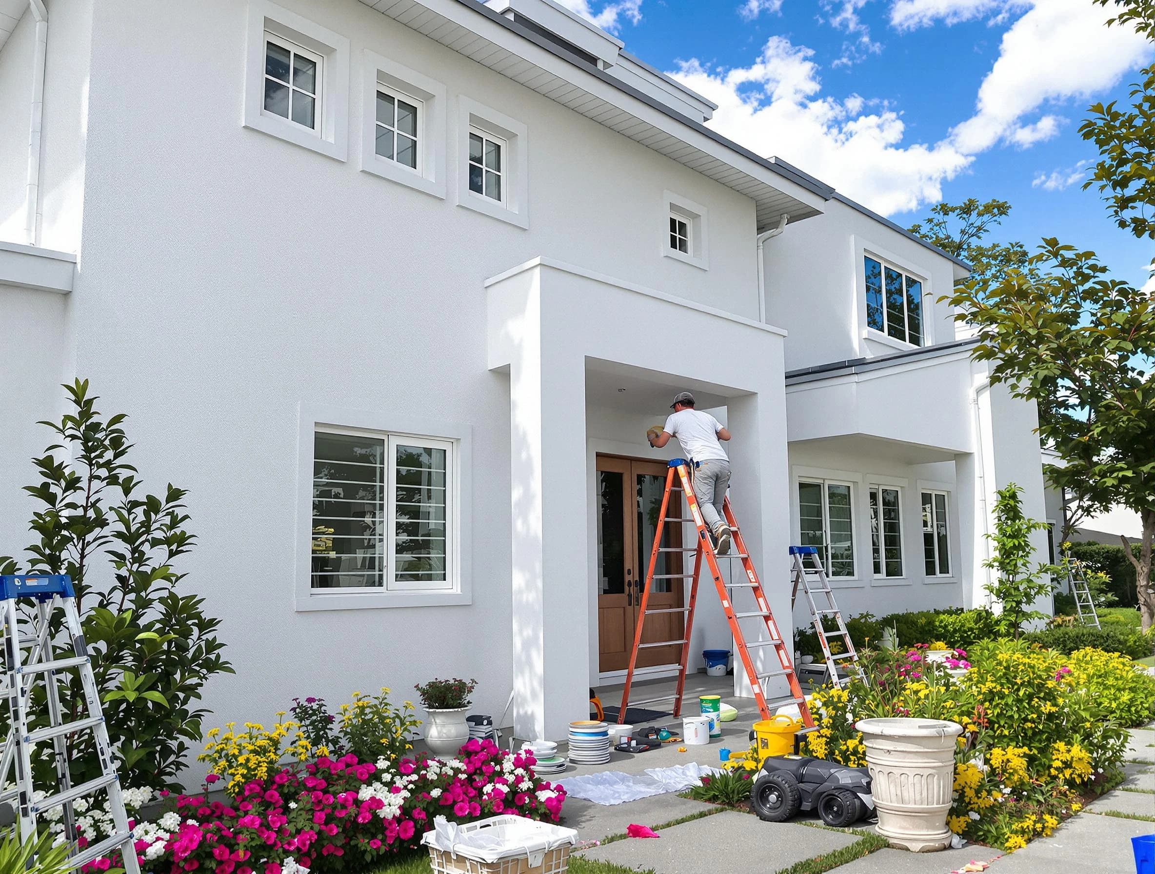 Strongsville House Painters team delivering a fresh exterior coat in Strongsville, OH